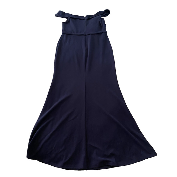 NWT Alisa Pan Dress Womens Extra-Large Navy On or Off Shoulder Formal Maxi Dress - Picture 4 of 16